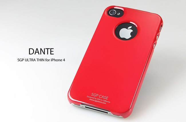 SGP iPhone 4 Case Ultra Thin Vivid Series Dante Red