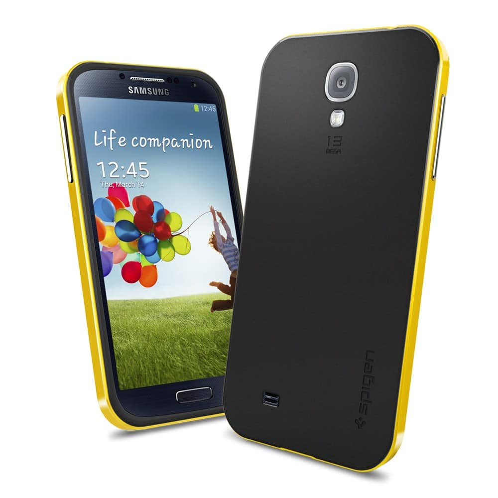 SGP Spigen Reventon Yellow Neo Hybrid for Galaxy S4