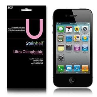 SGP Stenheil Ultra Oleophobic LCD Screen Protection Film for iPhone 4
