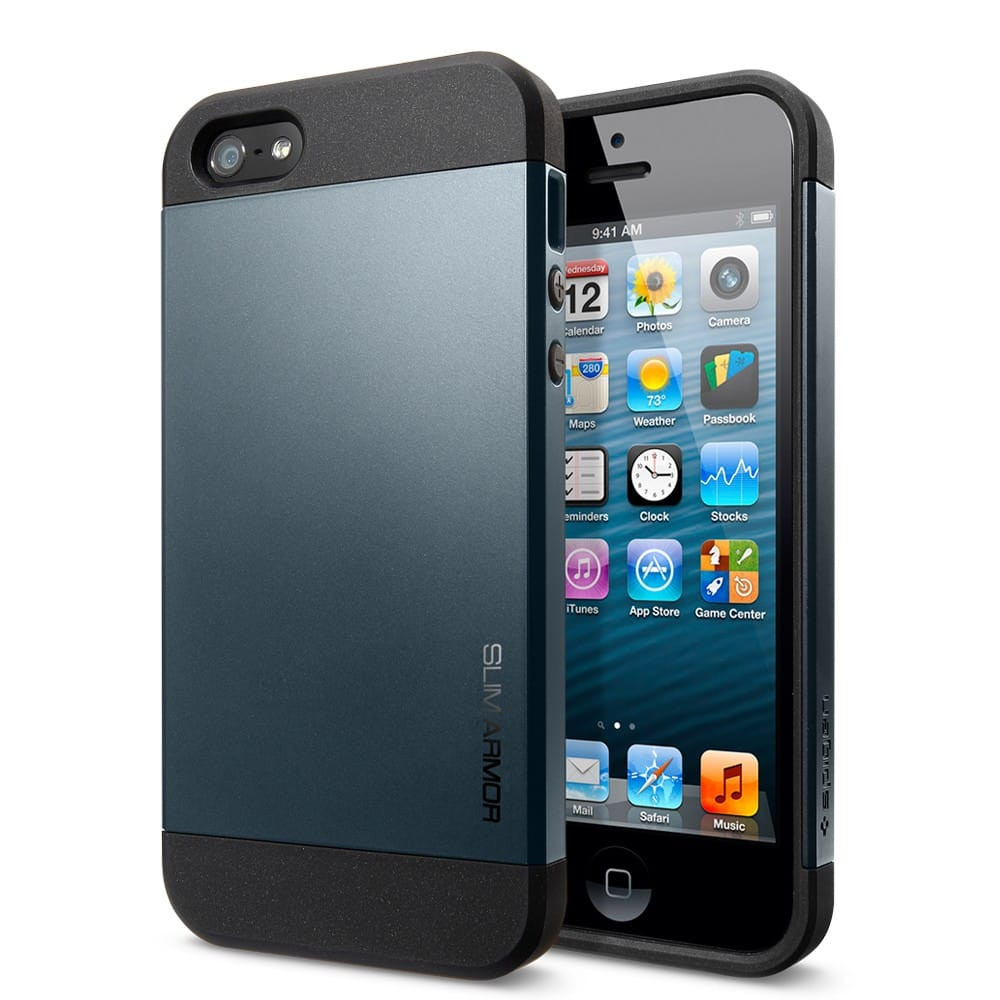 SGP Spigen iPhone 5 5s SE Case Slim Armor Metal Slate