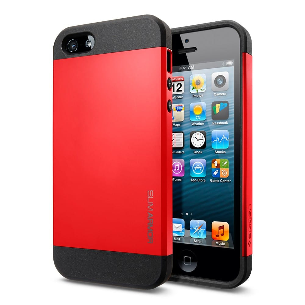 SGP Spigen iPhone 5 5s SE Case Slim Armor Crimson Red