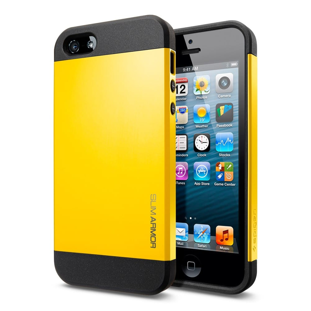 SGP Spigen iPhone 5 5s SE Case Slim Reventon Yellow