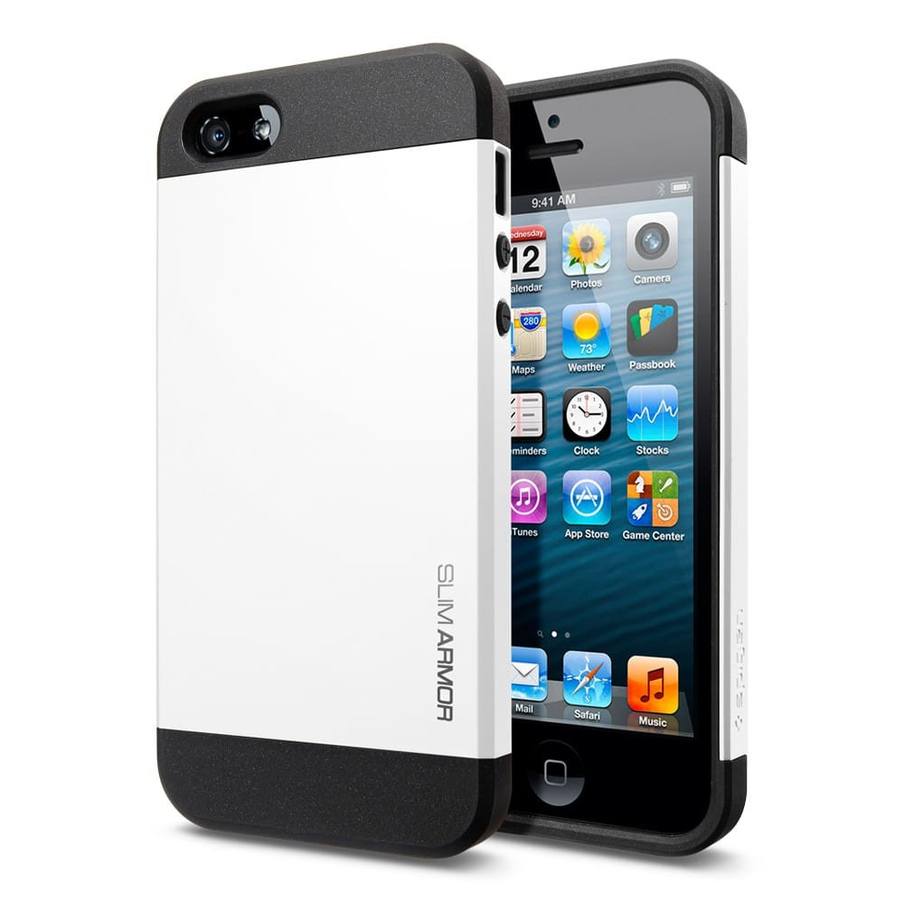 SGP Spigen iPhone 5 5s SE Case Slim Armor Smooth White