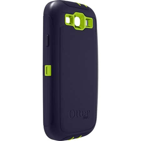 OtterBox Defender Case for Samsung Galaxy S3 - Punked Atomic Glow Green / Lake Blue