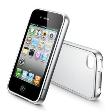 SGP iPhone 4 Case Linear Color Series Satin Silver